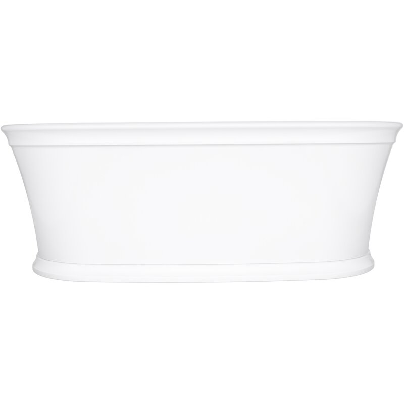 Kohler Memoirs 60" X 34" Freestanding Soaking Bathtub & Reviews | Wayfair